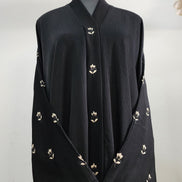 Elegant Black Abaya with Embroidery – Modest Formal Wear