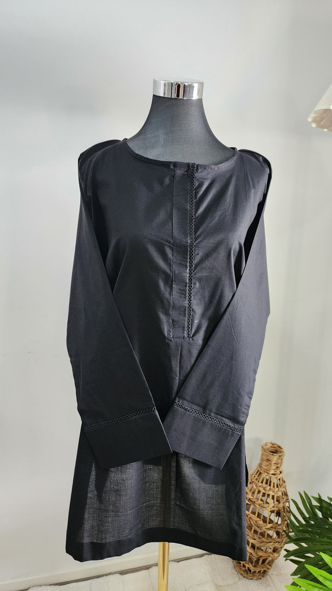 Black Cotton Co ord Set(shirt and trousers) – Minimalist Comfort