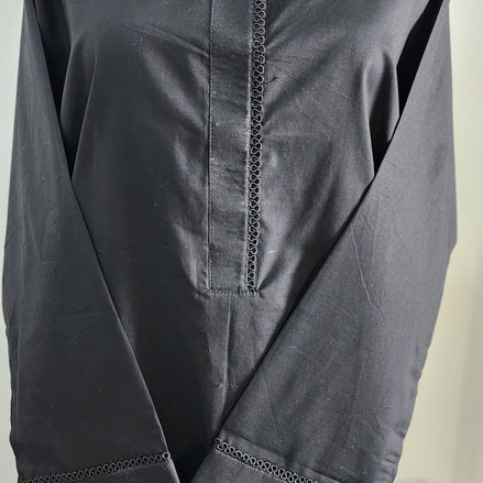 Black Cotton Co ord Set(shirt and trousers) – Minimalist Comfort