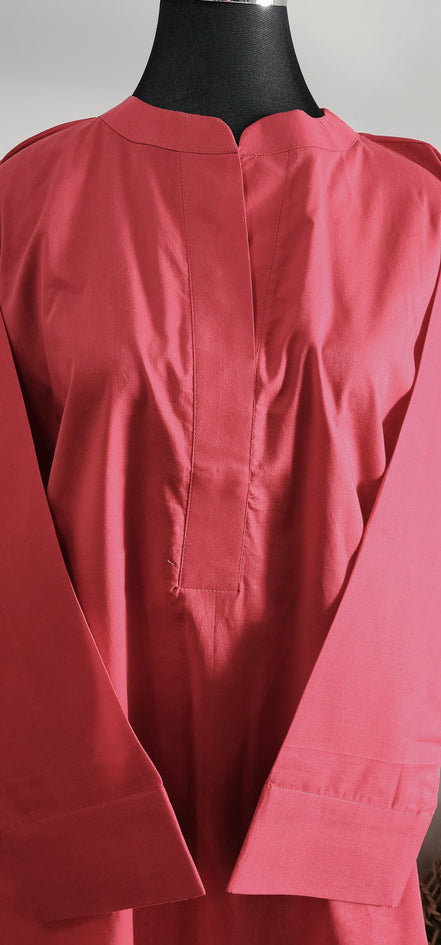 Crimson Cotton Co ord Set – Minimalist Comfort in Classic Red