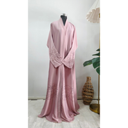 Blush Pink Embellished Abaya