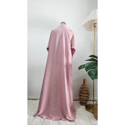 Blush Pink Embellished Abaya