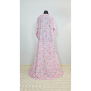 Pink Lawn  Printed Modest Maxi Dress
