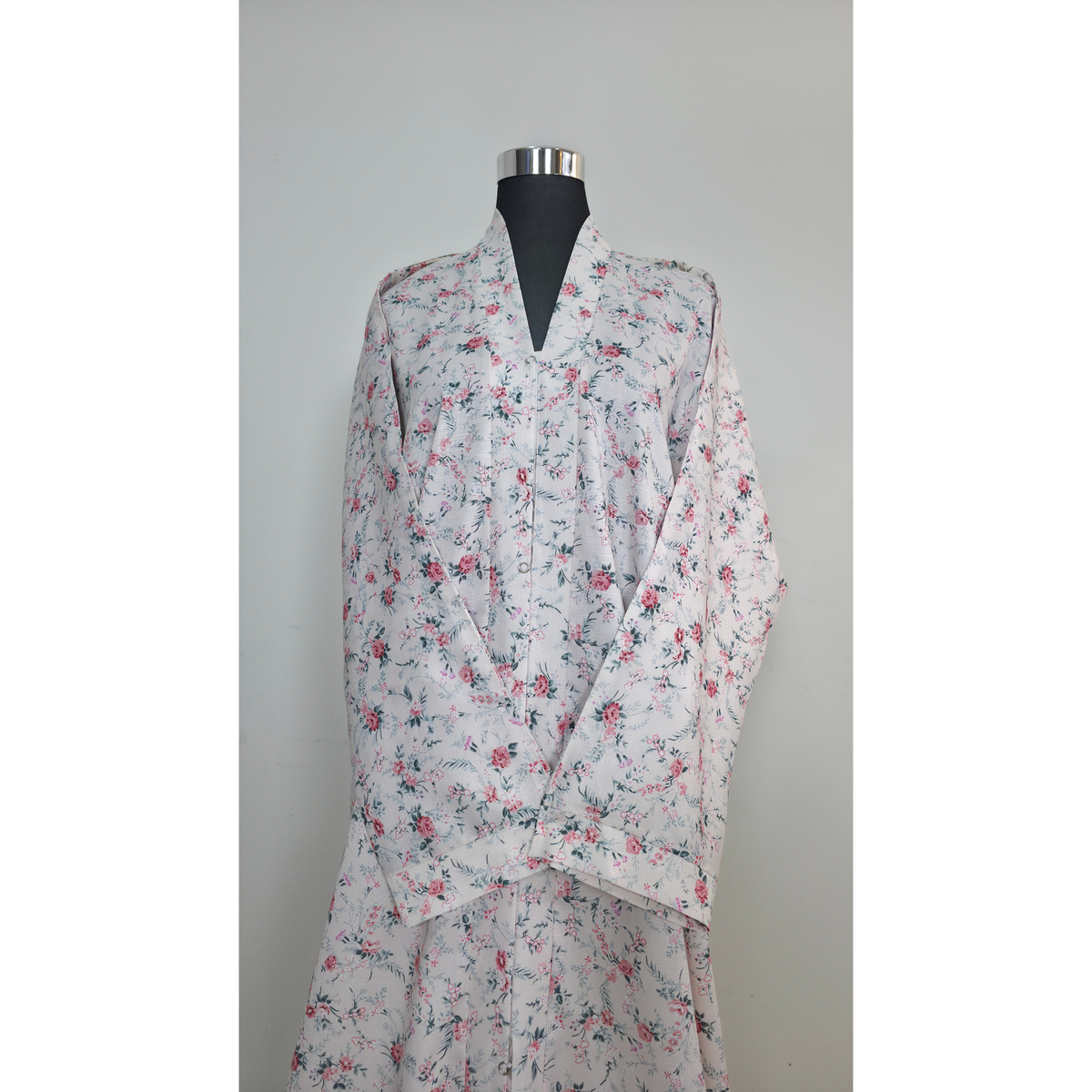 Floral Print Abaya | Modest Maxi Dress