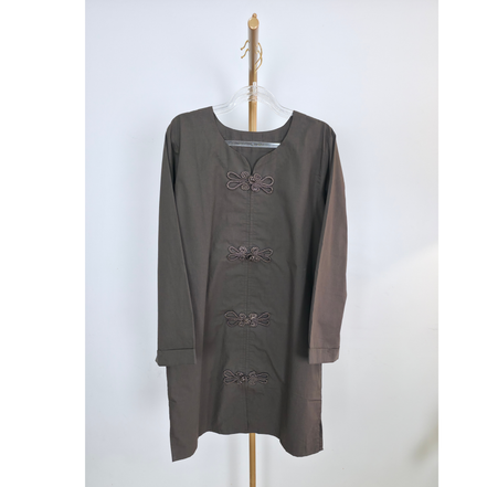Chocolate Brown 100% Cotton Modest Shirt and Trouser Co-ord Set
