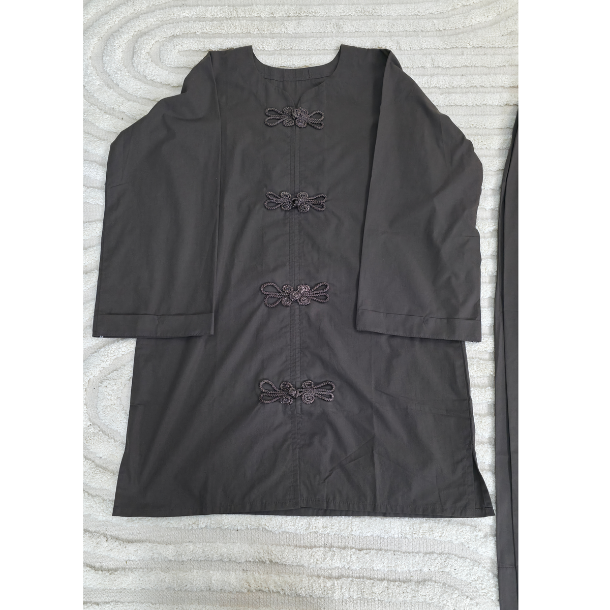 Chocolate Brown 100% Cotton Modest Shirt and Trouser Co-ord Set
