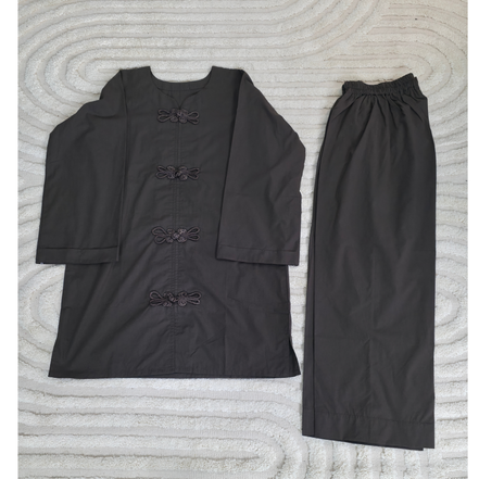 Chocolate Brown 100% Cotton Modest Shirt and Trouser Co-ord Set