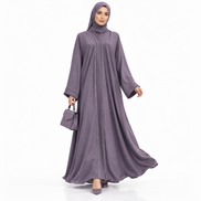 Lilac diamantes Abaya | Premium abaya