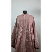 Dusty Rose Embellished Abaya| Premium Modest Wear