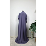 Dusty Lilac Abaya with Diamantes Embellished Sleeves and Front