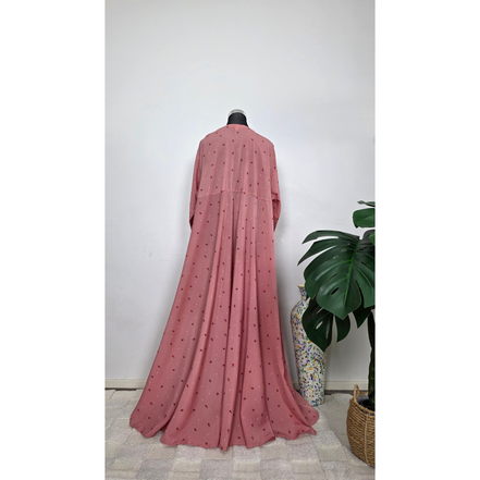Pink Floral Print Maxi Dress
