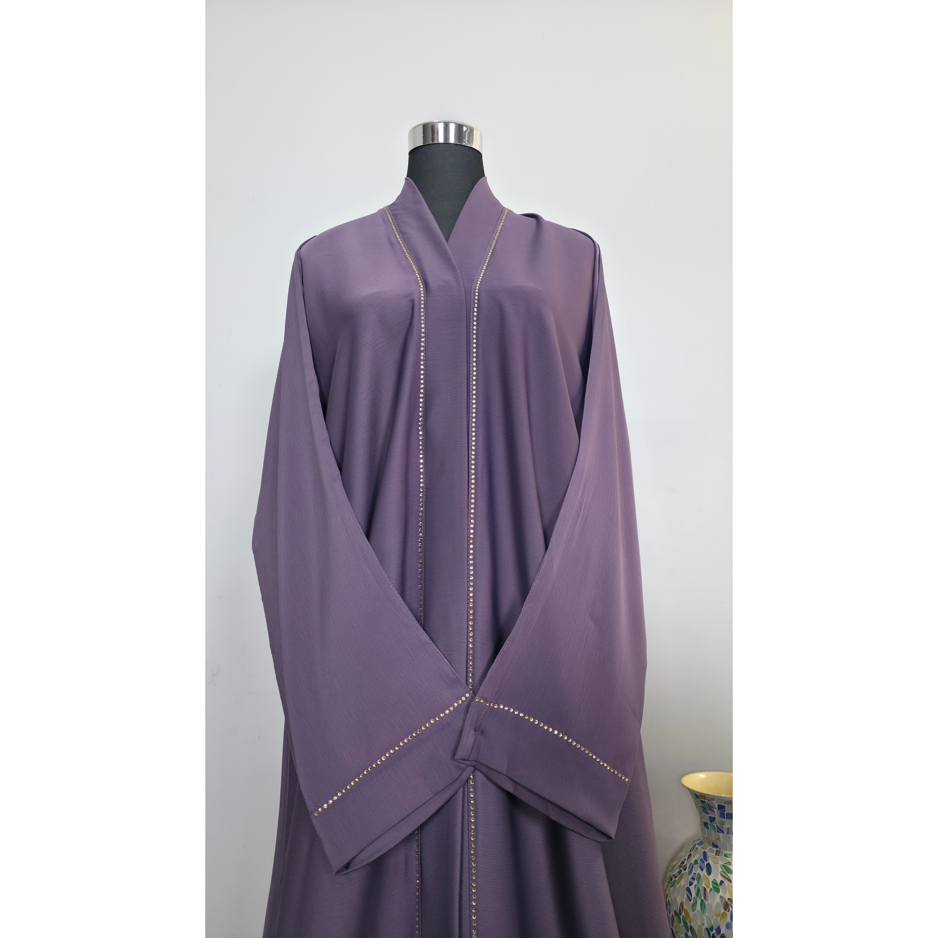 Lilac diamantes Abaya | Premium abaya