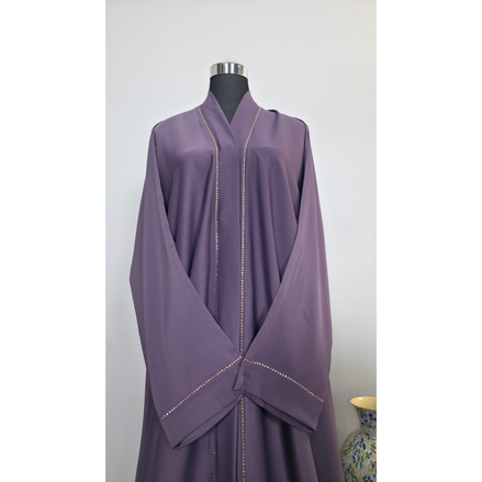Lilac diamantes Abaya | Premium abaya