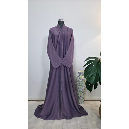 Lilac diamantes Abaya | Premium abaya