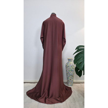 Rose Brown Diamantes Abaya| Premium Abaya