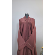 Rose Brown Diamantes Abaya| Premium Abaya