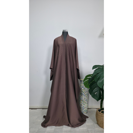 Emrald Green Abaya with diamante Detailing