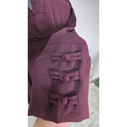 Burgundy Modest Shirt and Trousers Set
