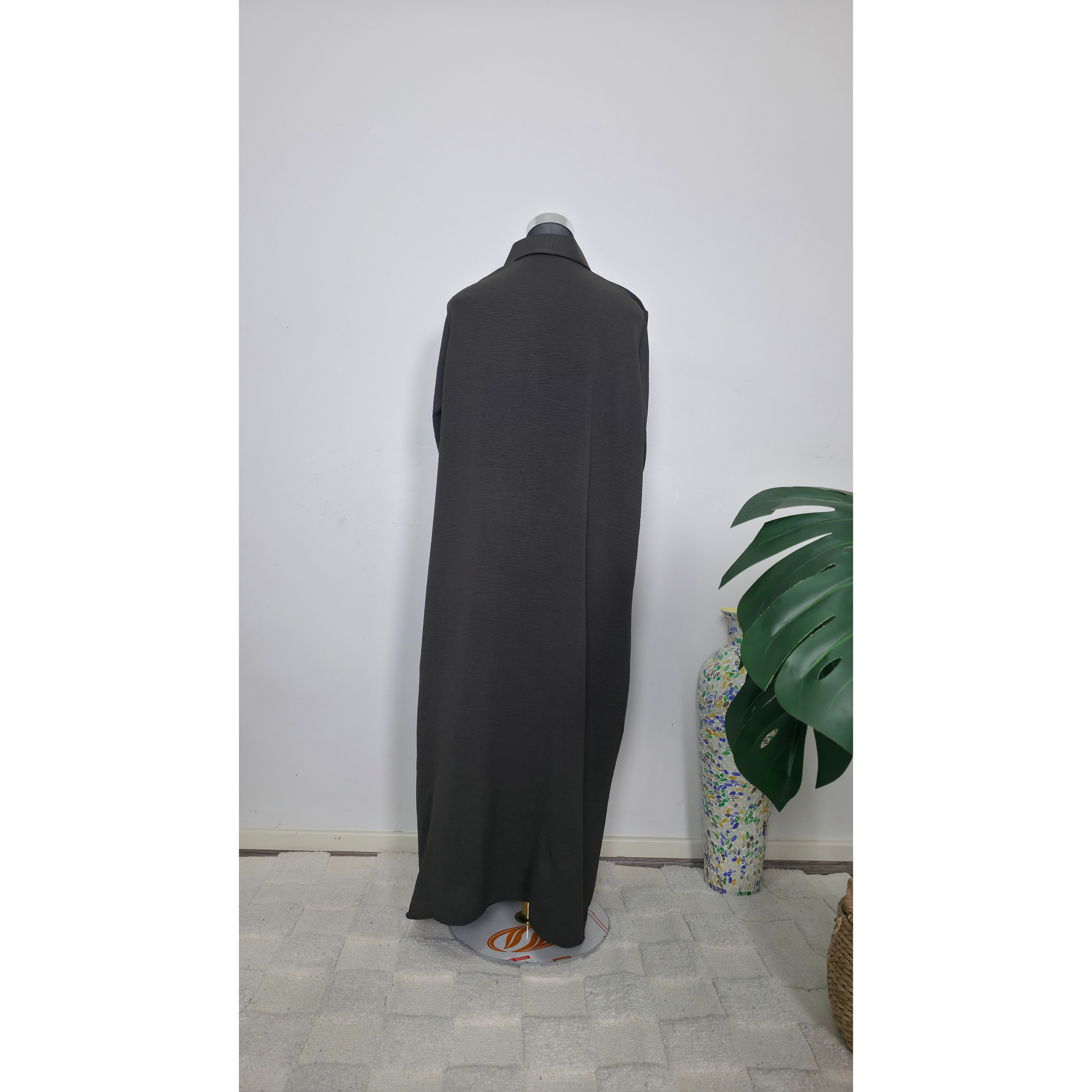 Chocolate Brown collared Modest Shirt