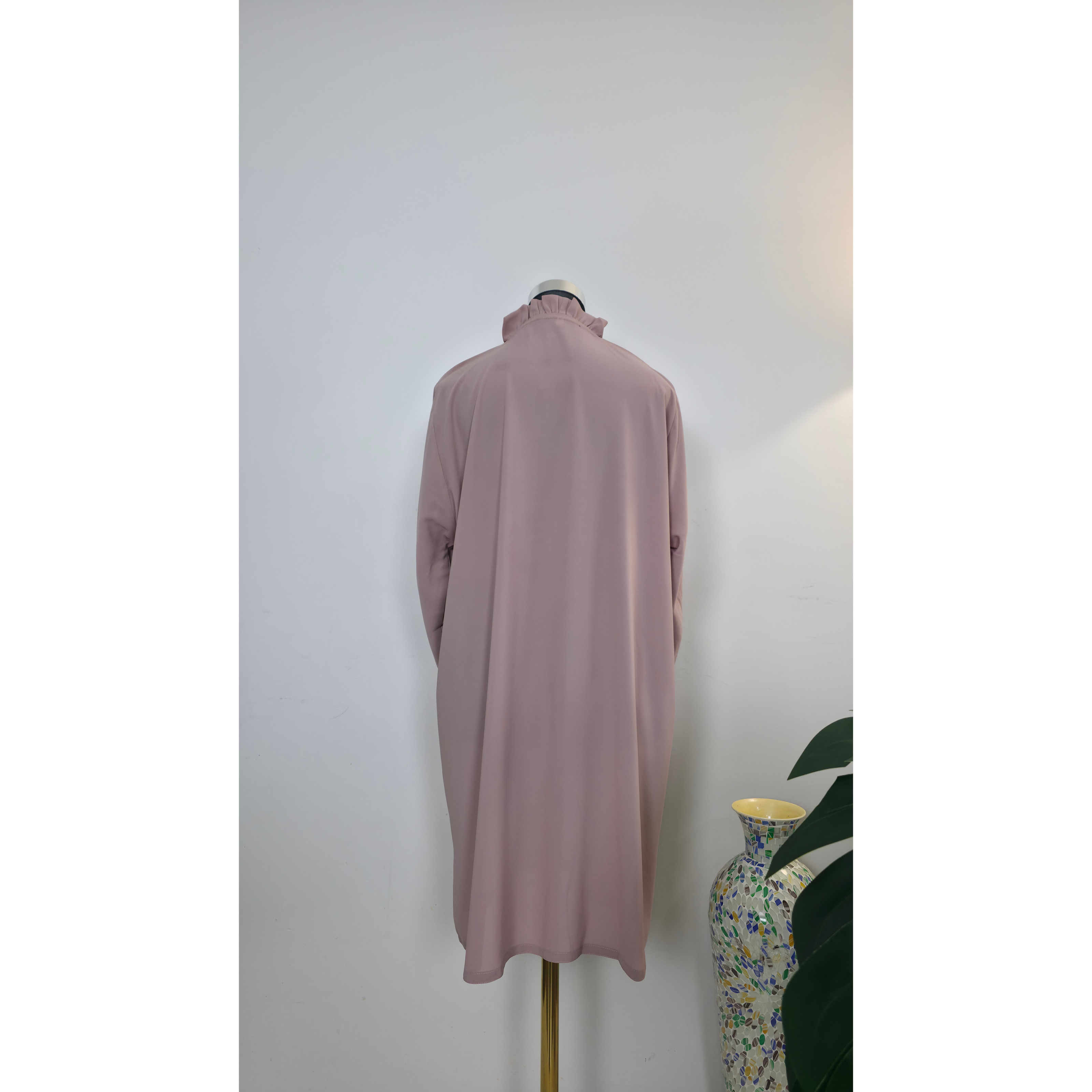 Blush Ruffle Modest 3 piece co ord set